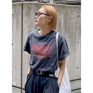 Ungrid - 【今季新作】タグ付きungrid アングリッド　Ｔシャツ　ツアーロゴルーズTee