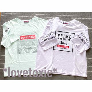 lovetoxic - Lovetoxic半袖Tシャツトップス2点セットまとめ売りメッシュ肩開きラブトキ