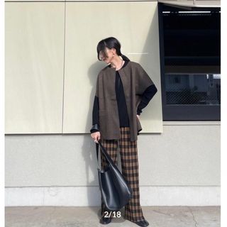 AGAWD♡block check pleats pants♡送料込みアガウド(カジュアルパンツ)