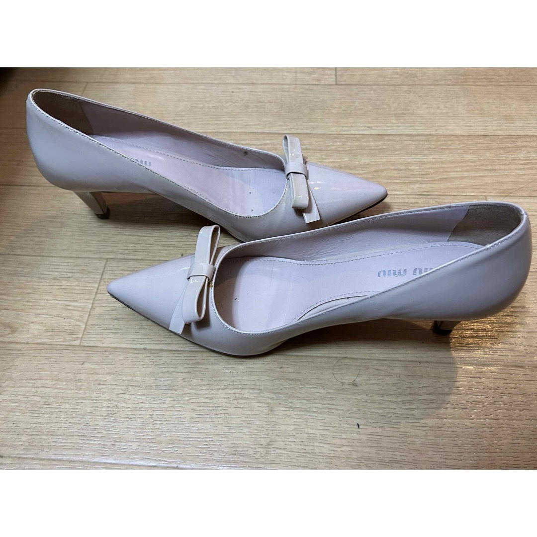 MIUMIU ピンク 5㎝ヒールパンプス MIUMIU ピンク 5㎝ヒールパンプス