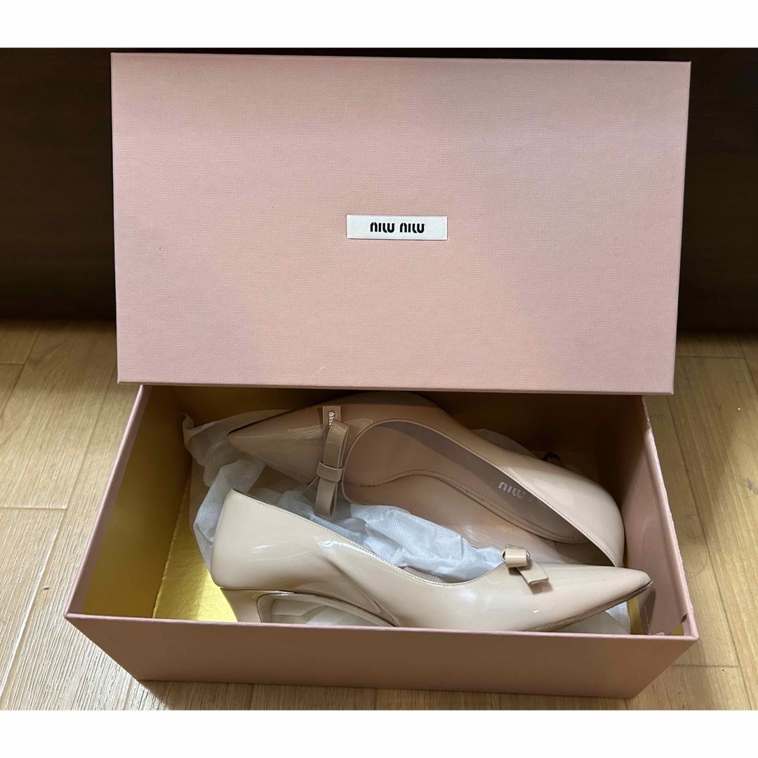MIUMIU ピンク 5㎝ヒールパンプス MIUMIU ピンク 5㎝ヒールパンプス