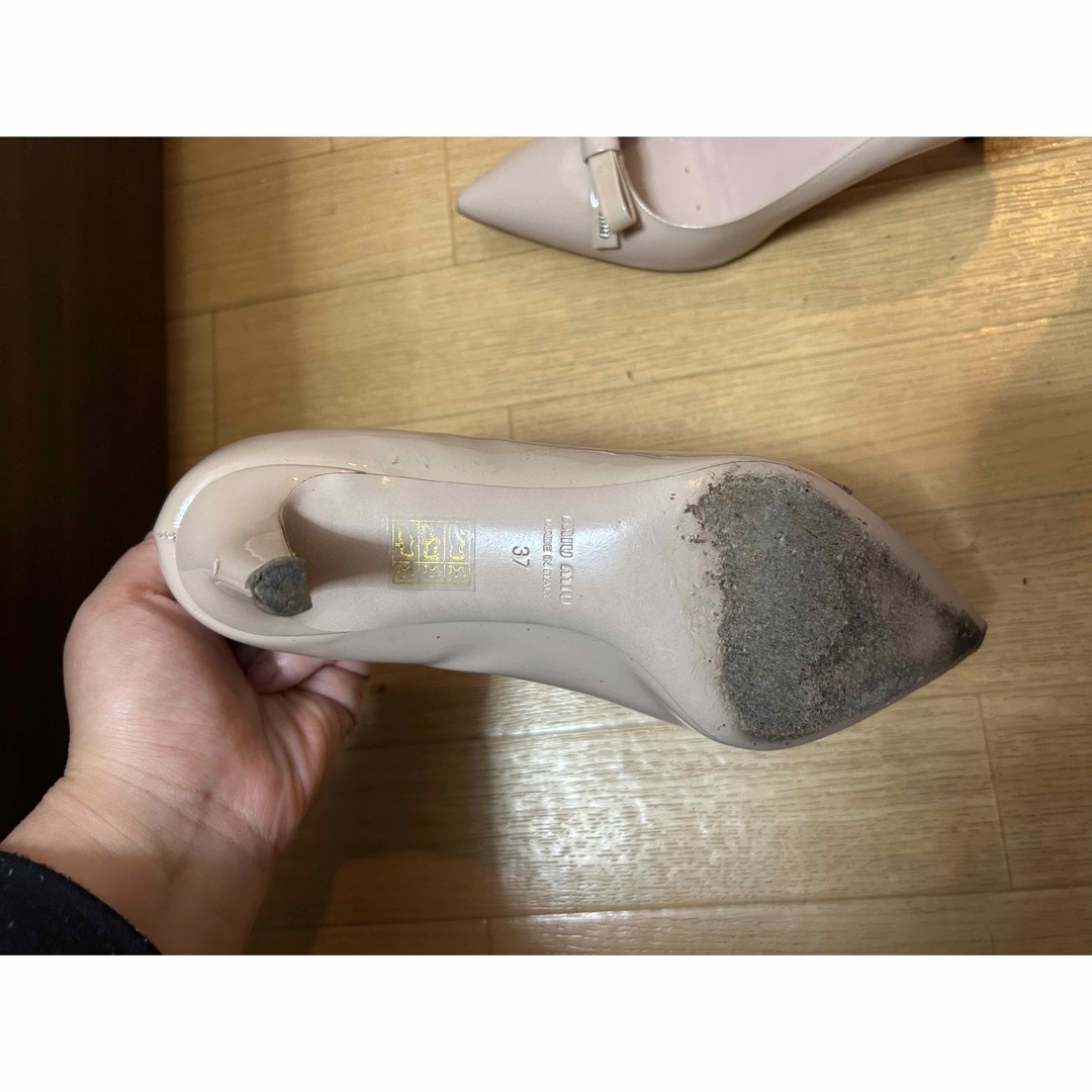 MIUMIU ピンク 5㎝ヒールパンプス MIUMIU ピンク 5㎝ヒールパンプス