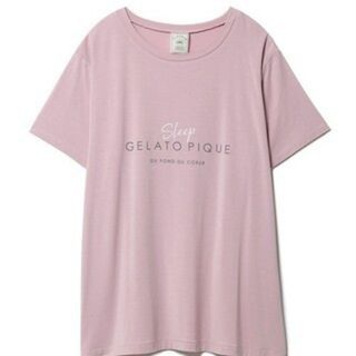 新品未使用　ジェラートピケ カラーワンポイントTシャツ ピンク