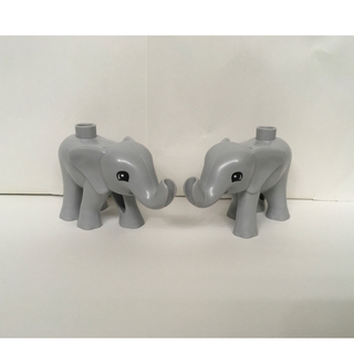 レゴデュプロ(レゴ デュプロ)のレゴ デュプロ 動物 子 ゾウ 象 ぞう どうぶつ ２個 子ぞう セット(積み木/ブロック)