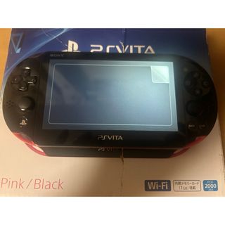 ソニー(SONY)のPSVita PCH2000 pink/Brack WiFiモデル(家庭用ゲーム機本体)