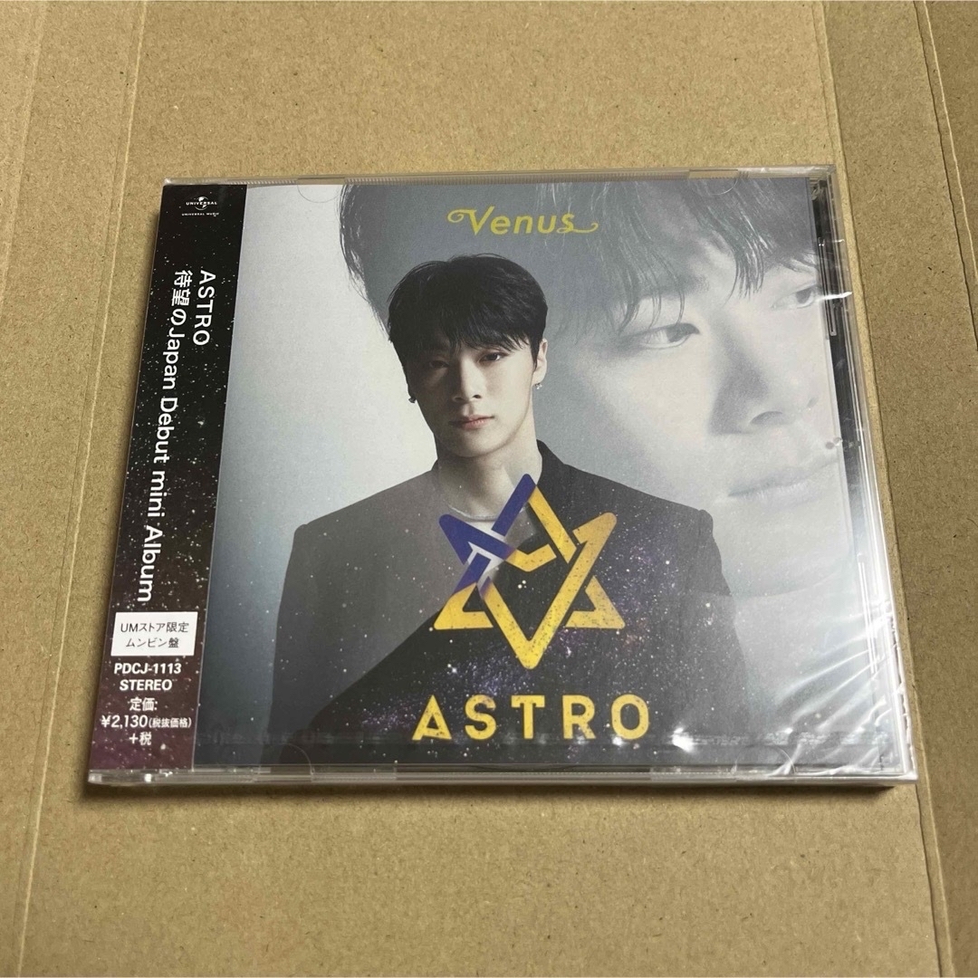 ASTRO(アストロ)のVenus CD　ムンビン UM 限定 直筆 サイン　ASTRO チャウヌ　MJ エンタメ/ホビーのCD(K-POP/アジア)の商品写真