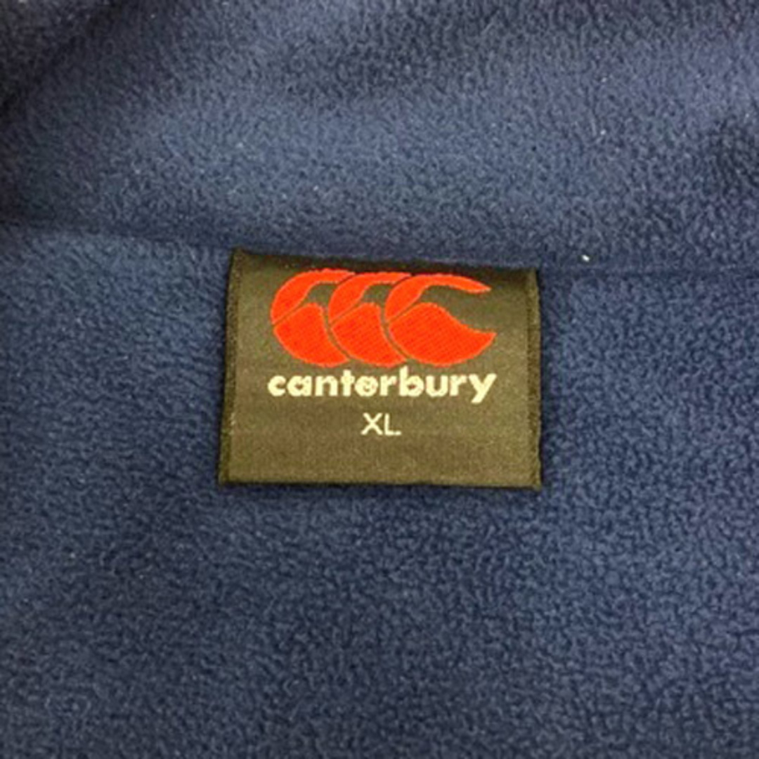 CANTERBURY(カンタベリー)のCANTERBURY フリースジャケット 刺繍 XL ネイビー ライトグリーン メンズのジャケット/アウター(ブルゾン)の商品写真