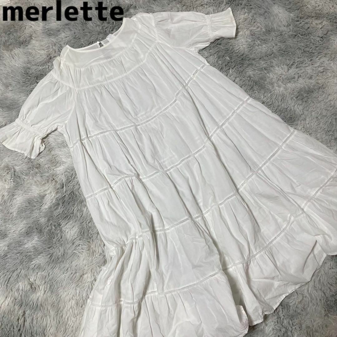 Merlette マーレット PARADISE ドレス フレアワンピース S Merlette マーレット PARADISE ドレス フレアワンピース S
