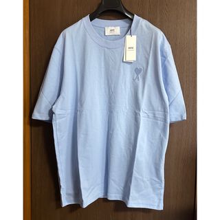 マルタンマルジェラ(Maison Martin Margiela)のXL新品 AMI Paris アミ グラフィック ロゴ Tシャツ スカイブルー(Tシャツ/カットソー(半袖/袖なし))