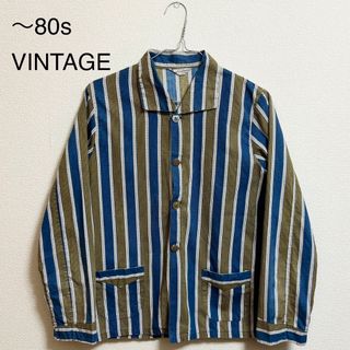 VINTAGE - ~80s【VINTAGE】ストライプパジャマシャツ