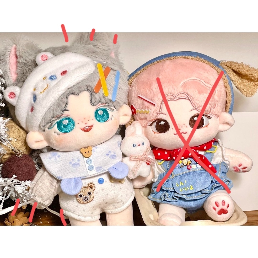 Stray Kids(ストレイキッズ)のツイン フィリックス 20cm ぬいぐるみ シルバー エンタメ/ホビーのおもちゃ/ぬいぐるみ(ぬいぐるみ)の商品写真