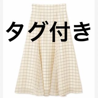 PROPORTION BODY DRESSING - プロポーションボディドレッシング チェックスカート フレア 白 ロングスカート