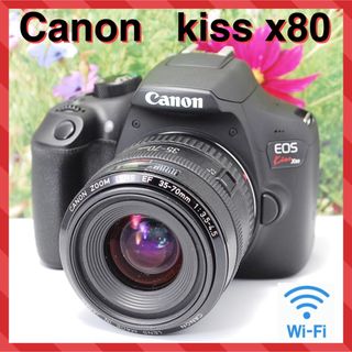 キヤノン(Canon)の❤️スマホ転送OK❤️Canon  EOS kiss x80  レンズキット❤️(デジタル一眼)