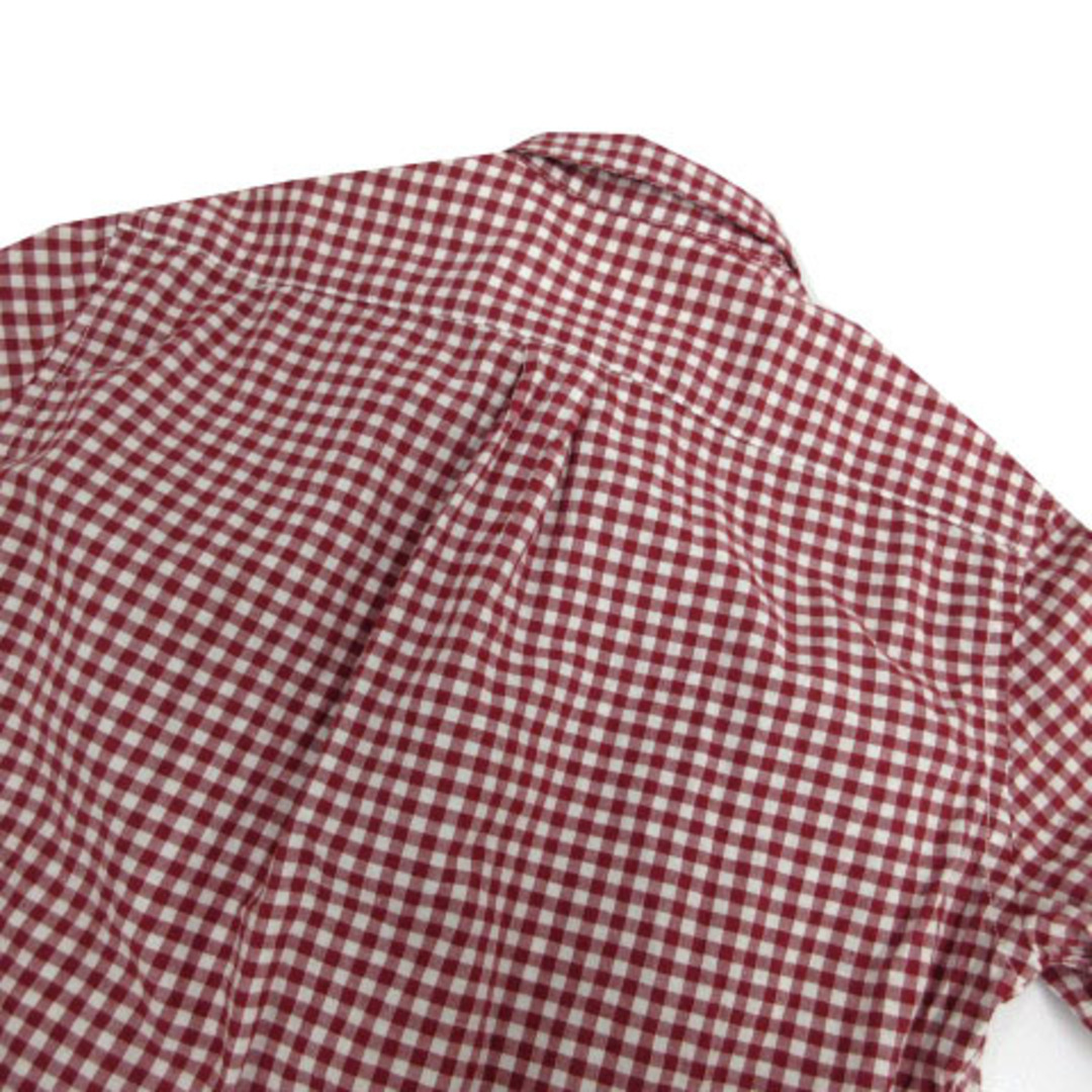 THE SHOP TK(ザショップティーケー)のTHE SHOP TK シャツ 長袖 コットン混 ギンガムチェック 赤系 白 M メンズのトップス(シャツ)の商品写真
