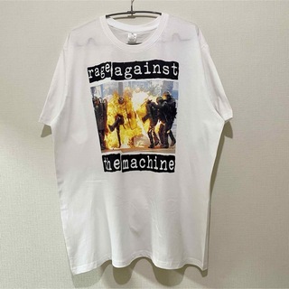 レイジアゲインストザマシーン Tシャツ XLサイズ バンドT Tee アメカジ(Tシャツ/カットソー(半袖/袖なし))