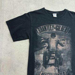 アンビル(Anvil)のBrantley Gilbert　半袖Tシャツ　anvil　古着　ブラック　S(Tシャツ/カットソー(半袖/袖なし))