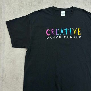 ヴィンテージ(VINTAGE)のCREATIVE DANCE CENTAR　ダンス　Tシャツ　古着　黒　XL(Tシャツ/カットソー(半袖/袖なし))