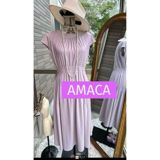 アマカ(AMACA)の綺麗なお姉さんのAMACAキレイ色ワンピース(ひざ丈ワンピース)