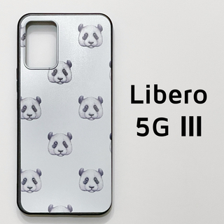 Libero 5G Ⅲ 白 パンダ カバー リベロ(Androidケース)