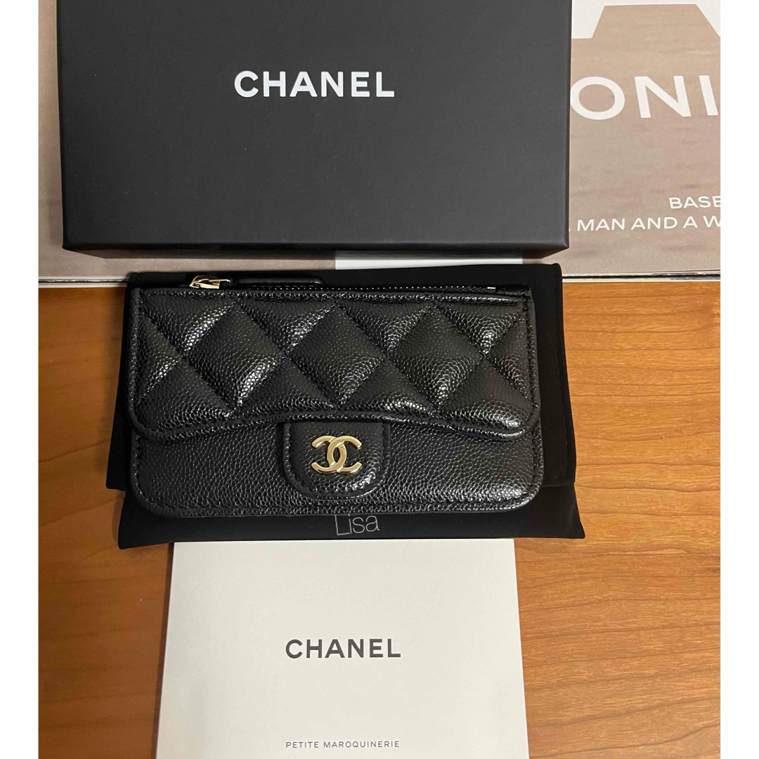 CHANEL(シャネル)の24C新作新品　CHANEL クラシック ジップ カードケース コインケース薄型 レディースのファッション小物(コインケース)の商品写真