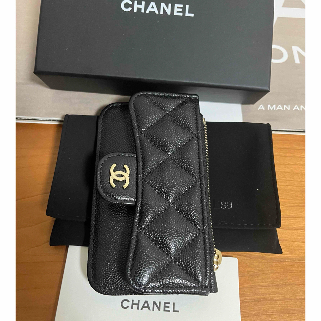 CHANEL(シャネル)の24C新作新品　CHANEL クラシック ジップ カードケース コインケース薄型 レディースのファッション小物(コインケース)の商品写真