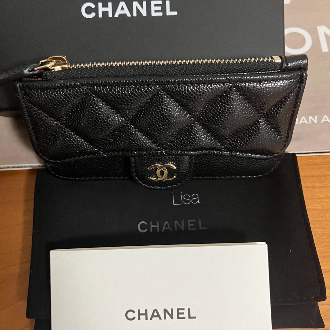 CHANEL(シャネル)の24C新作新品　CHANEL クラシック ジップ カードケース コインケース薄型 レディースのファッション小物(コインケース)の商品写真