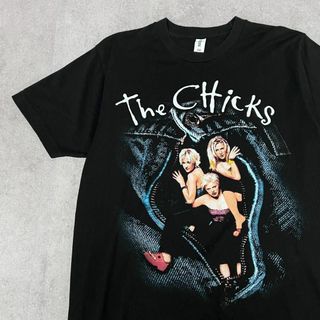 ミュージックティー(MUSIC TEE)の希少　the Chicks　カントリー　バンド　Tシャツ　古着　ブラック　M(Tシャツ/カットソー(半袖/袖なし))