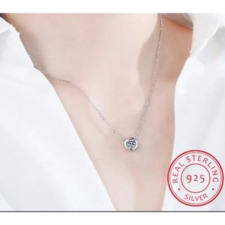 セット✨高級モアサナイトダイヤモンド ハイグレードシルバー925ネックレスピアス(ネックレス)