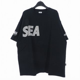 ウィンダンシー バンズ  22SS Tシャツ 半袖 チェッカー柄 L ブラック(Tシャツ/カットソー(半袖/袖なし))