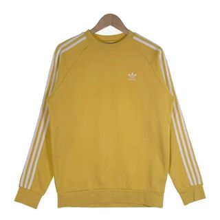 adidas - adidas アディダス スリーストライプ クルーネックスウェットトレーナー イエロー FM3779 Size JP M