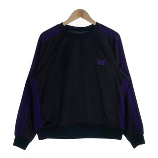 ニードルス(Needles)のNeedles ニードルズ 21AW TRACK CREW NECK SHIRT トラッククルーネックシャツ ブラック J0214 Size S(スウェット)