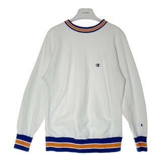 チャンピオン(Champion)の★Champion チャンピオン C3-S009 REVERSE WEAVE リブライン クルーネック スウェット ホワイト sizeL(スウェット)