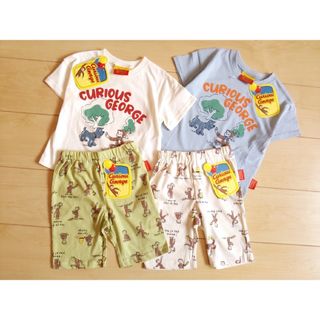 子供服おさるのジョージ*半袖Ｔシャツ*パンツセット*送料無料キッズ*キャラＴ