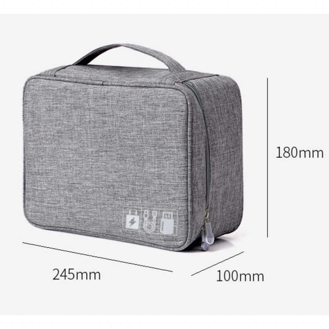 ♡新品・未使用♡ 多機能 コンパートメント オーガナイザー  レッド メンズのバッグ(トラベルバッグ/スーツケース)の商品写真