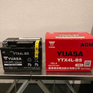 ヤマハ(ヤマハ)の台湾ユアサ　YUASA YTX4L-BS(パーツ)