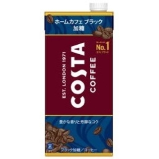 コカ・コーラ コスタコーヒー ホームカフェ ブラック 加糖 1L×6本(コーヒー)