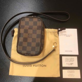 ルイヴィトン(LOUIS VUITTON)の【廃盤希少品】ルイヴィトン ダミエ ミニポシェット ミニショルダー/小物入れ(ショルダーバッグ)