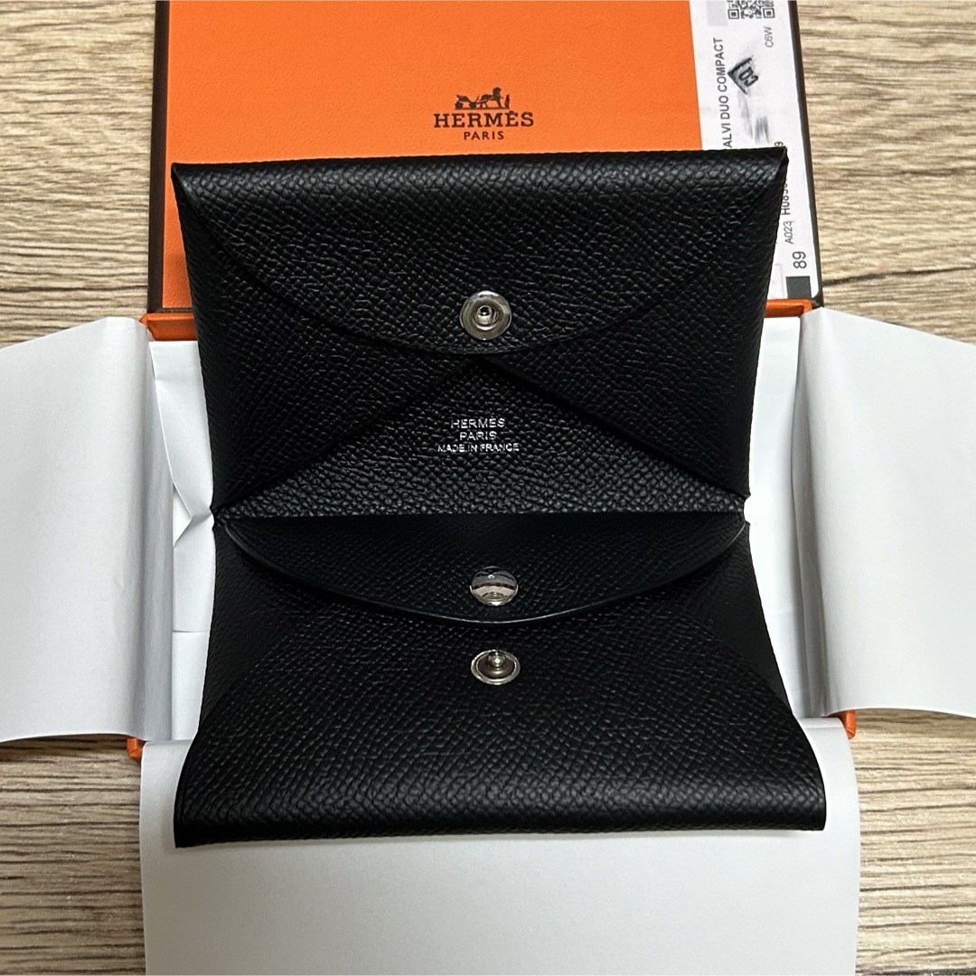 Hermes(エルメス)の新品未使用⭐︎エルメス  カルヴィデュオ エプソン NOIR ブラック レディースのファッション小物(財布)の商品写真