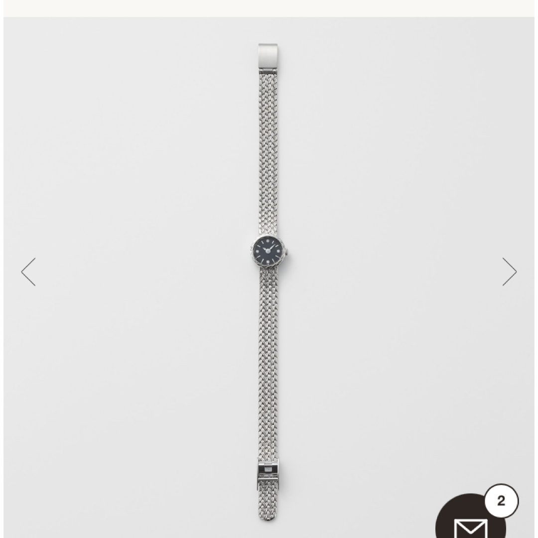 agete(アガット)の美品　アガット　agete ラウンドフェイスジュエリーウォッチ シルバー　時計 レディースのファッション小物(腕時計)の商品写真