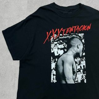 ミュージックティー(MUSIC TEE)のxxxtentacion　ラッパー　歌手　半袖Tシャツ　古着　ブラック　XL(Tシャツ/カットソー(半袖/袖なし))