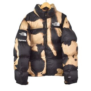 シュプリーム(Supreme)のシュプリーム ザノースフェイス ブリーチドデニムプリントヌプシ NF0A7WO8(ダウンジャケット)