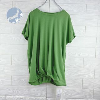 【新品タグ付き24時間以内発送】グリーン　Tシャツ　サイズ38(M)(Tシャツ(半袖/袖なし))