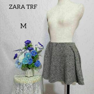 ZARA TRF ミニスカート　Mサイズ　グレー色系(ミニスカート)