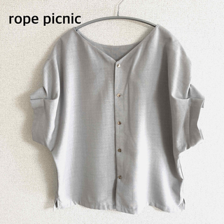 ロペピクニック(Rope' Picnic)の美品 rope picnic  上質　カットソー　プルオーバー　パフスリーブ(シャツ/ブラウス(半袖/袖なし))