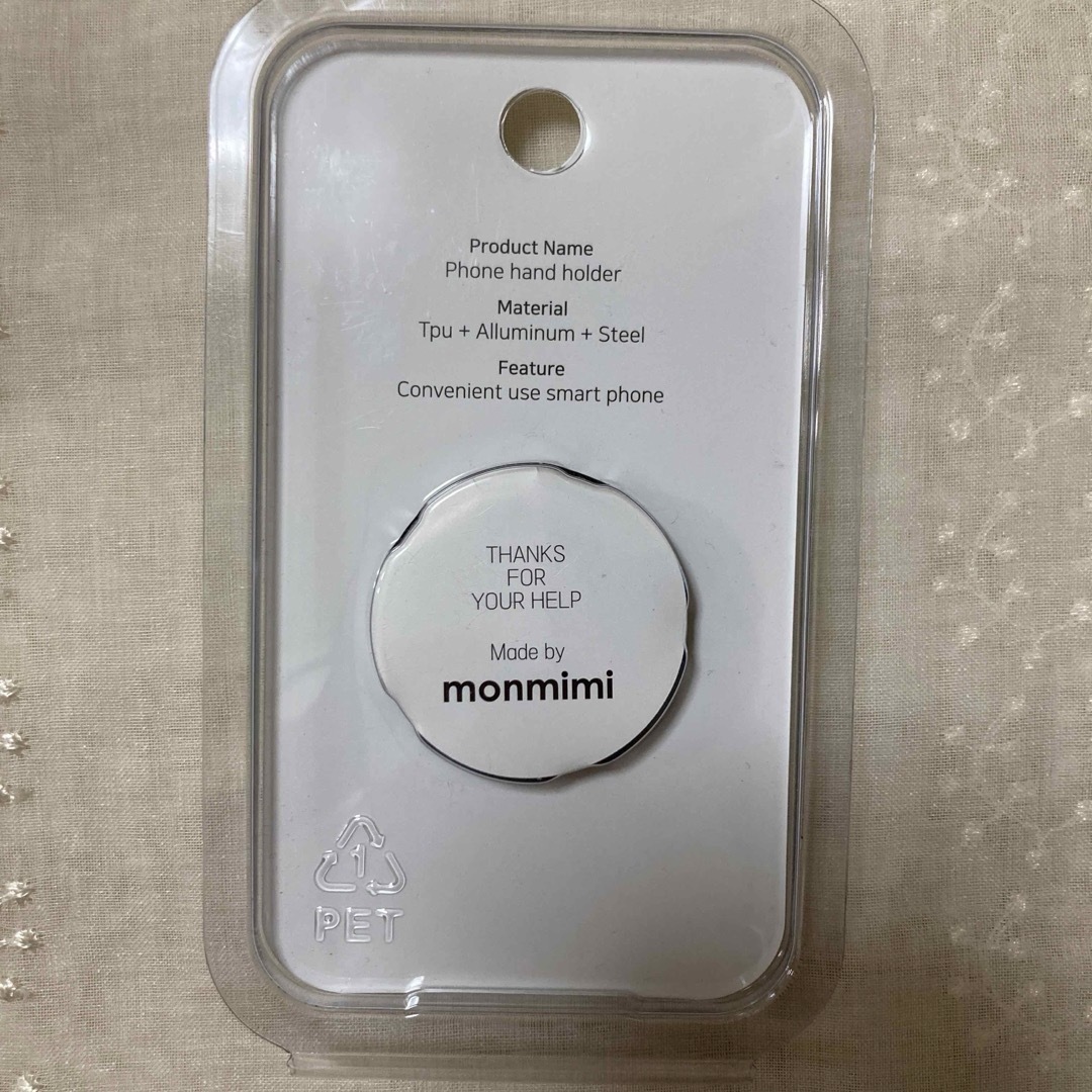 monmimi モンミミ　スマホグリップ スマホ/家電/カメラのスマホアクセサリー(その他)の商品写真