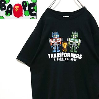 A BATHING APE - 美品 希少 アベイシングエイプ トランスフォーマー コラボ 半袖 Tシャツ