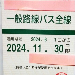 最新 西日本鉄道株式会社 西鉄 一般路線バス全線 定期券方式 株主優待乗車証(鉄道乗車券)