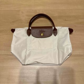 LONGCHAMP - ロンシャン　プリアージュ　ホワイト　キナリ　ベージュ　Sサイズ