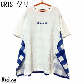 GRIS グリ Aライン Tシャツ ギンガムチェック M 120 130(Tシャツ/カットソー)