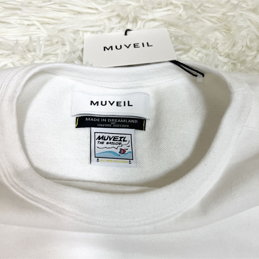 MUVEIL(ミュベール)の新品タグ付き✨ MUVEIL ミュベール トップス カットソー 金ボタン 36 レディースのトップス(カットソー(長袖/七分))の商品写真